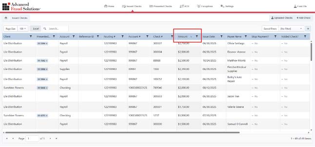 2Rearrange Columns and Create New Views in Positive Pay.jpeg